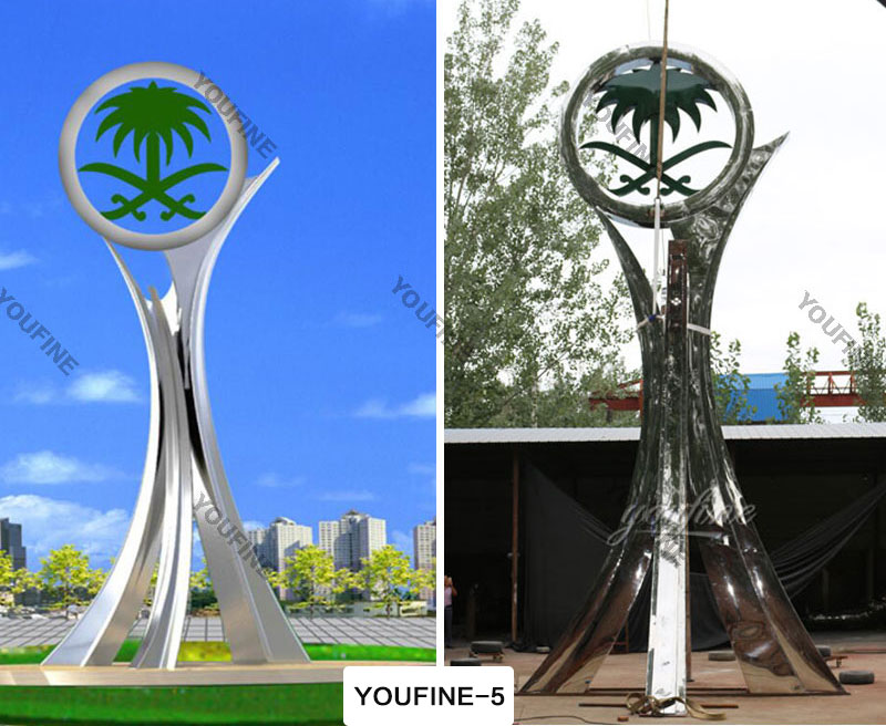 large High Polished Outdoor Stainless Steel Love Sculpture for Sale CSS-13